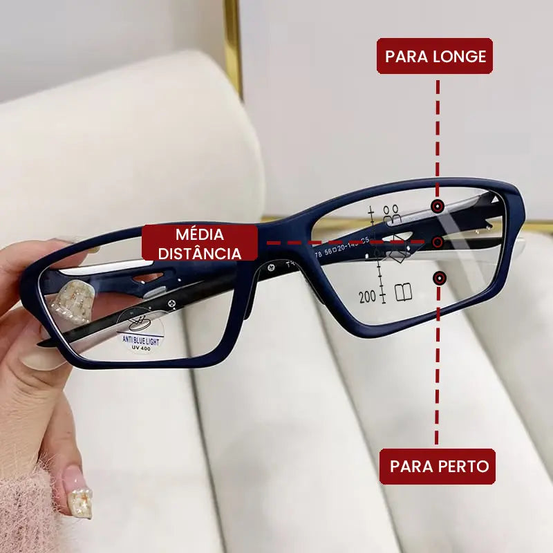 Óculos Esportivo Multifocal Zoom Max - Últimas Unidades