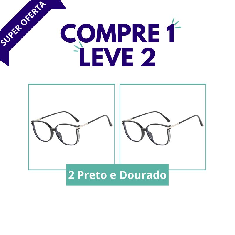 Apenas Hoje! COMPRE 1 LEVE 2 - Óculos Multifocal Crystal Fashion