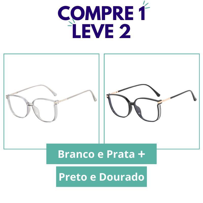 Apenas Hoje! COMPRE 1 LEVE 2 - Óculos Multifocal Crystal Fashion