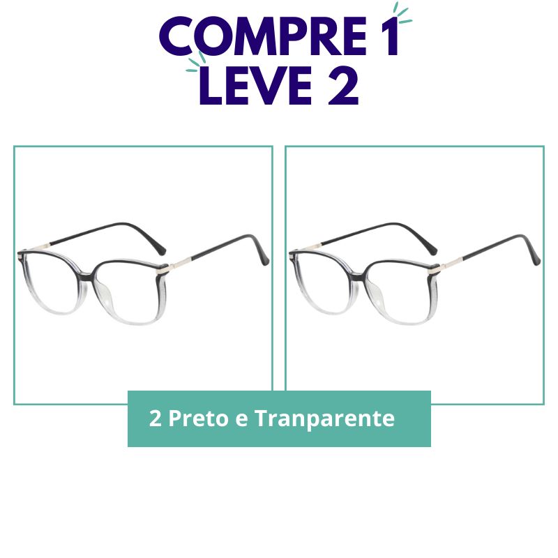 Apenas Hoje! COMPRE 1 LEVE 2 - Óculos Multifocal Crystal Fashion