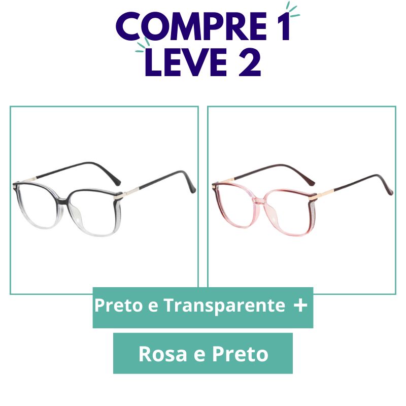 Apenas Hoje! COMPRE 1 LEVE 2 - Óculos Multifocal Crystal Fashion