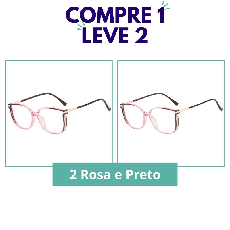 Apenas Hoje! COMPRE 1 LEVE 2 - Óculos Multifocal Crystal Fashion